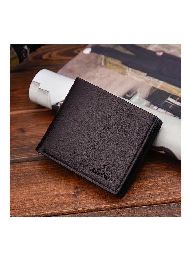 Generic - Men Boys Teens Xams Gift Concise Wearable PU Leather Multi Position Wallet Purse black - Image 1