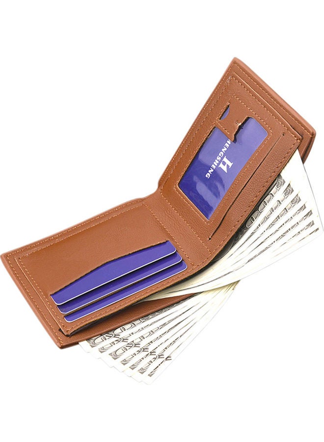 Generic - Men Boys Teens Xams Gift Concise Wearable PU Leather Multi Position Wallet Purse black - Image 1