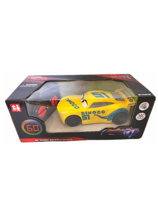 Super Speed Dinoco Race Remote Control Speed Car 11.5 x 10 x 25cm - Image 1