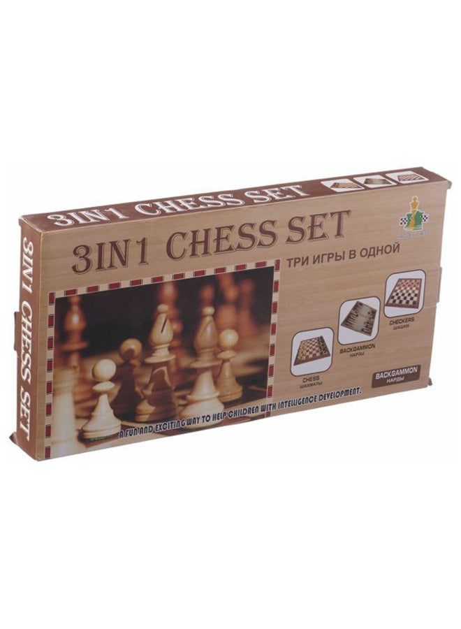 3-in-1 Small Chess Board Game