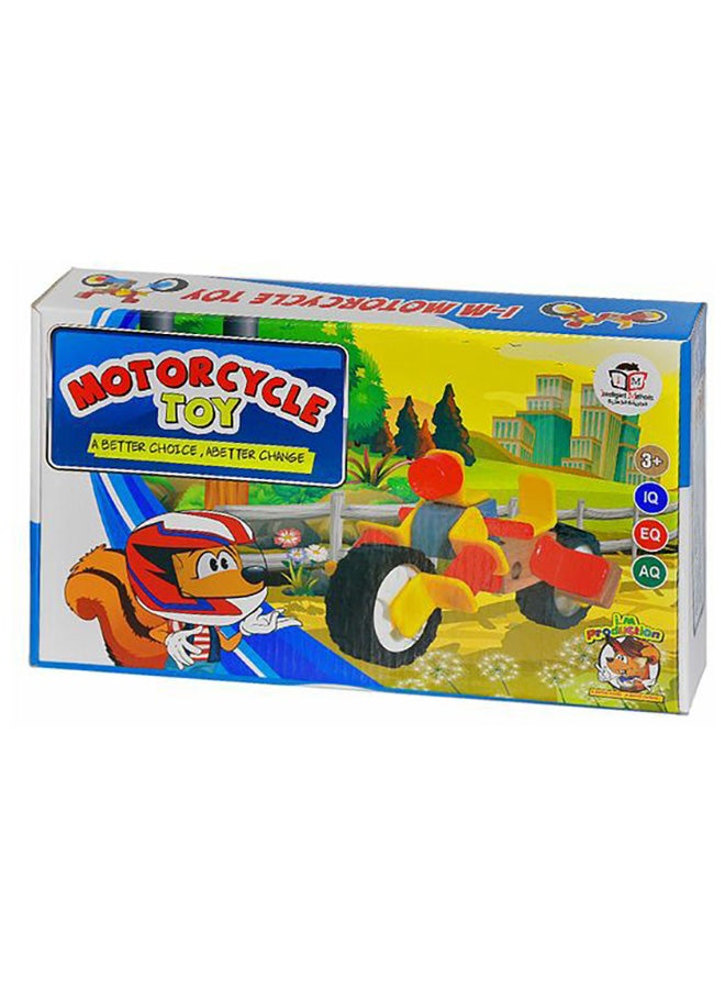 622011133456 Wodden Meccano Motorcycle Toy Building Set 4+ Years 