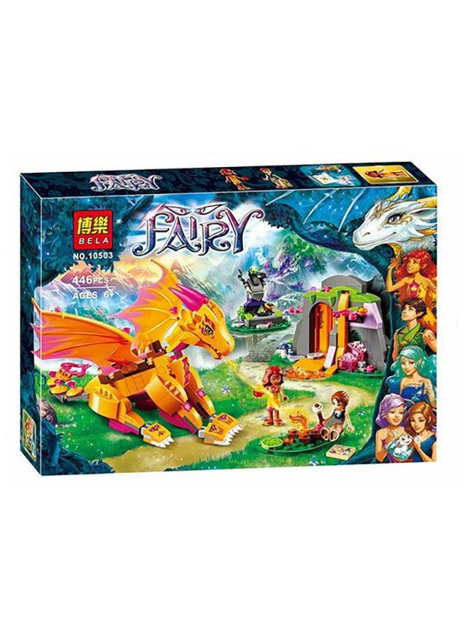 BELA 10503 446-Piece Fire Dragon Lava Cave Playset 6+ Years