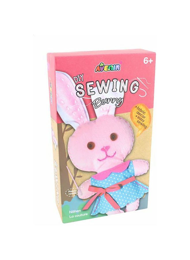 أفينير طقم خياطة بشكل دمية أرنب محشو 13x23x6سم