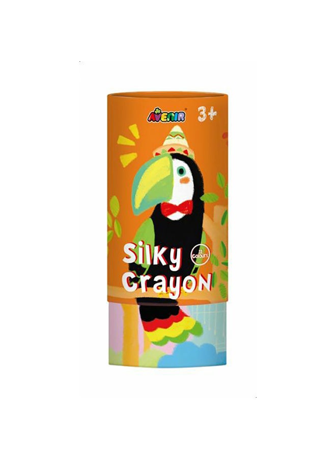 Avenir Silky Crayon Colours Printed Can 16x8cm