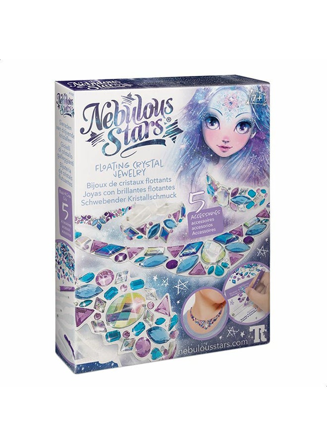 نيبولوس ستارز مجموعة أعمال المجوهرات اليدوية بالكريستال الطافية 24سم - Image 1
