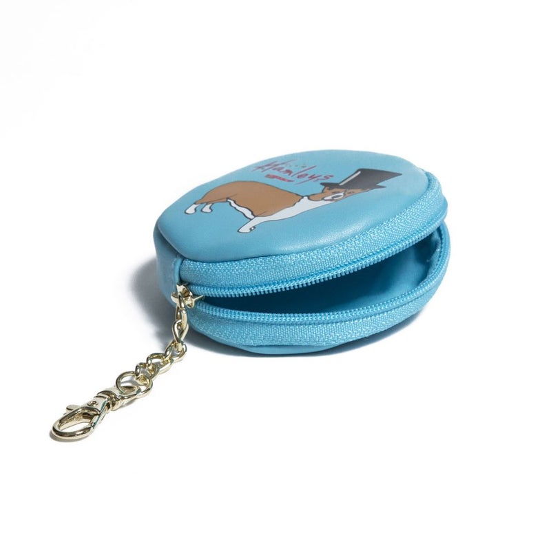 Hamleys Corgi Faux Leather Keyring Coin Purse Blue/Multicolour 