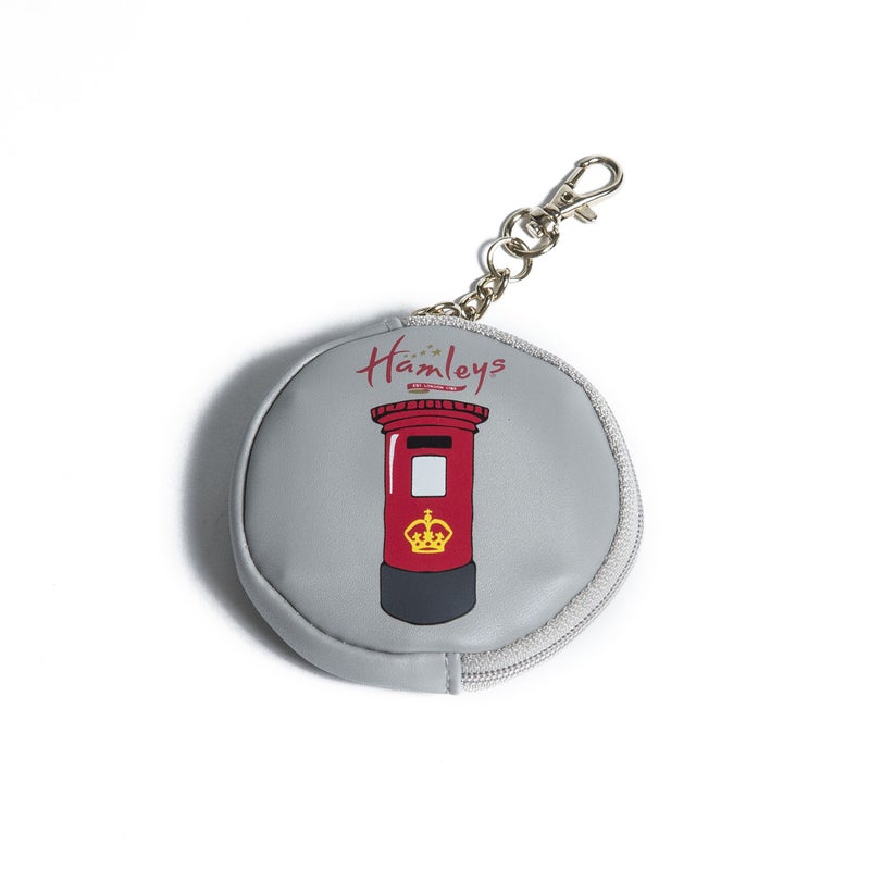 Hamleys Post Box Faux Leather Keyring Coin Purse Red/Grey  - Image 2