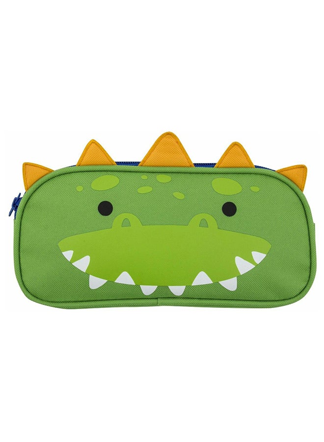 Stephen Joseph - 3D Dinosaur School Pencil Case Green - Image 1
