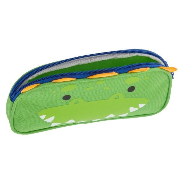 Stephen Joseph - 3D Dinosaur School Pencil Case Green - Image 1