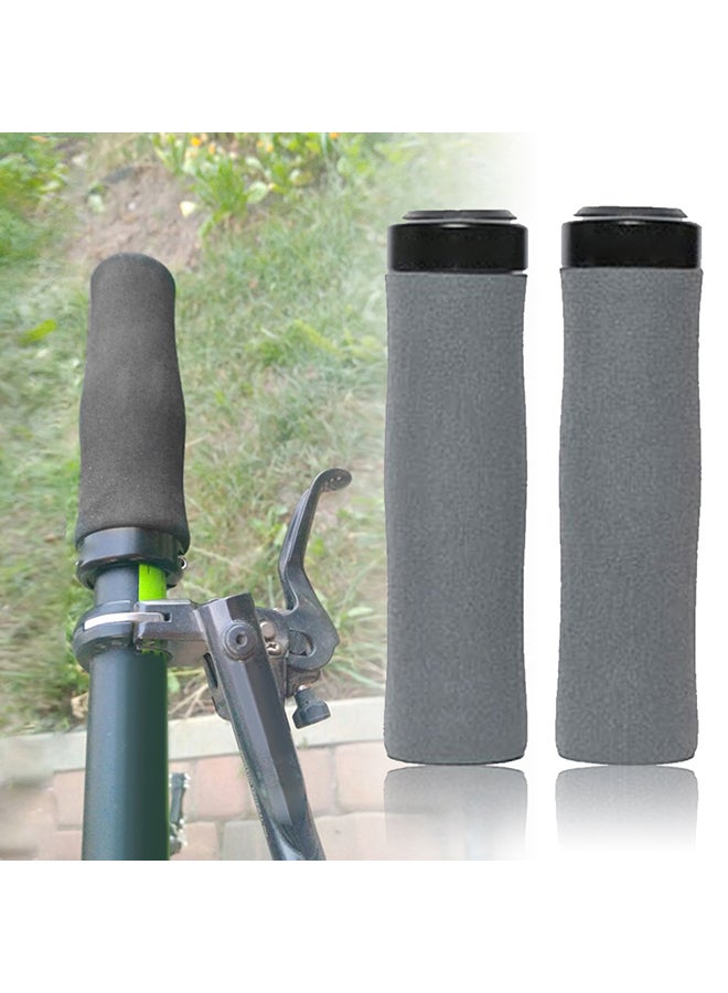 Generic 1 Pair Bicycle Non-slip Handle Bike Parts with Ergonomic Closure Handlebar Grips 12.5x3x2cm  - Image 2