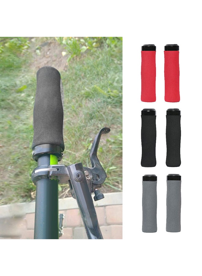 Generic 1 Pair Bicycle Non-slip Handle Bike Parts with Ergonomic Closure Handlebar Grips 12.5x3x2cm  - Image 4