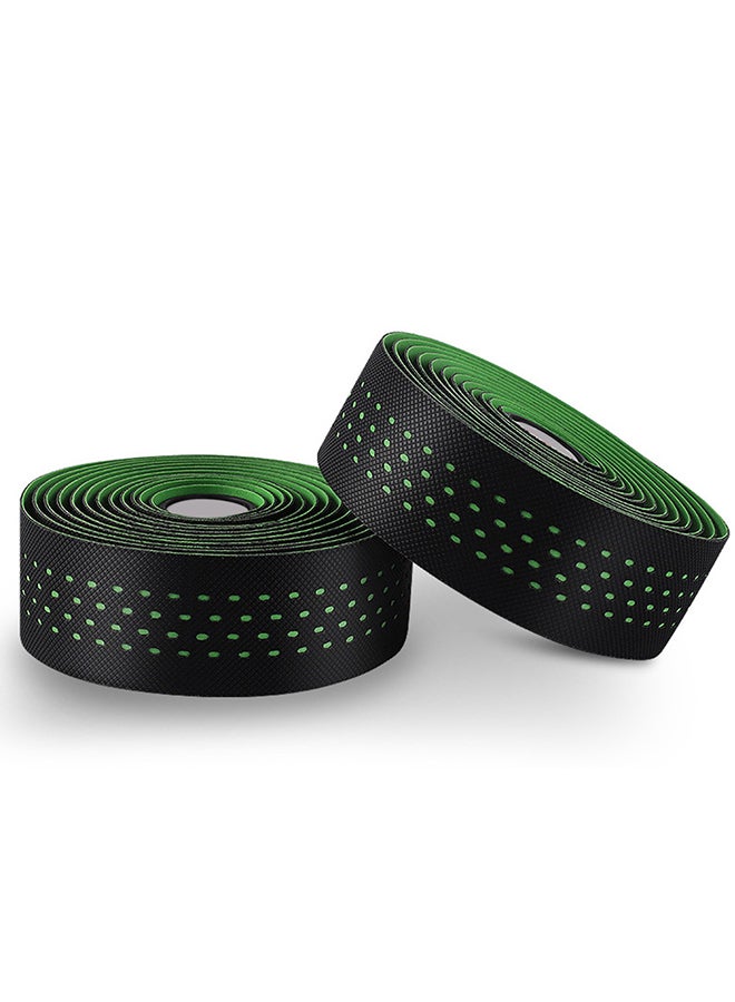 Generic 2Pcs Road Bike Bicycle Handlebar Grip Wrap Anti-slip Strap Colorful Tape Belt 23.1x9.7x4cm - Image 1