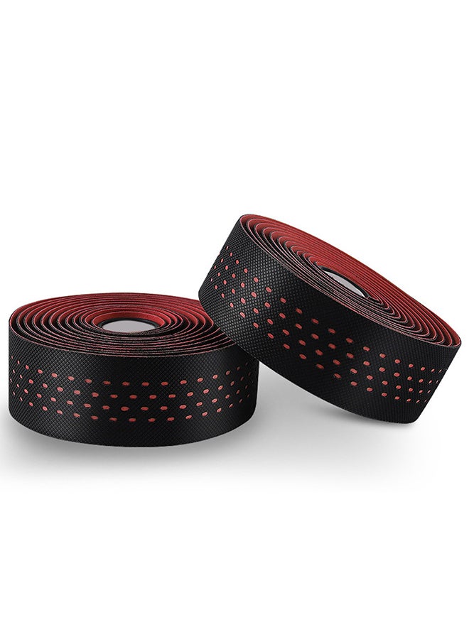 Generic 2Pcs Road Bike Bicycle Handlebar Grip Wrap Anti-slip Strap Colorful Tape Belt 22.5x8.5x3cm  - Image 1