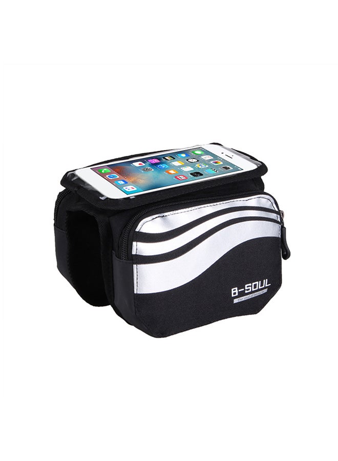 Generic Mountain Bike Top Tube Bag Storage Pouch Bicycle Accessories for 5.7 Inch Phone 30x18x3cm  - Image 1