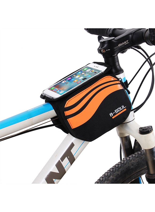 Generic Mountain Bike Top Tube Bag Storage Pouch Bicycle Accessories for 5.7 Inch Phone 30x18x3cm  - Image 4