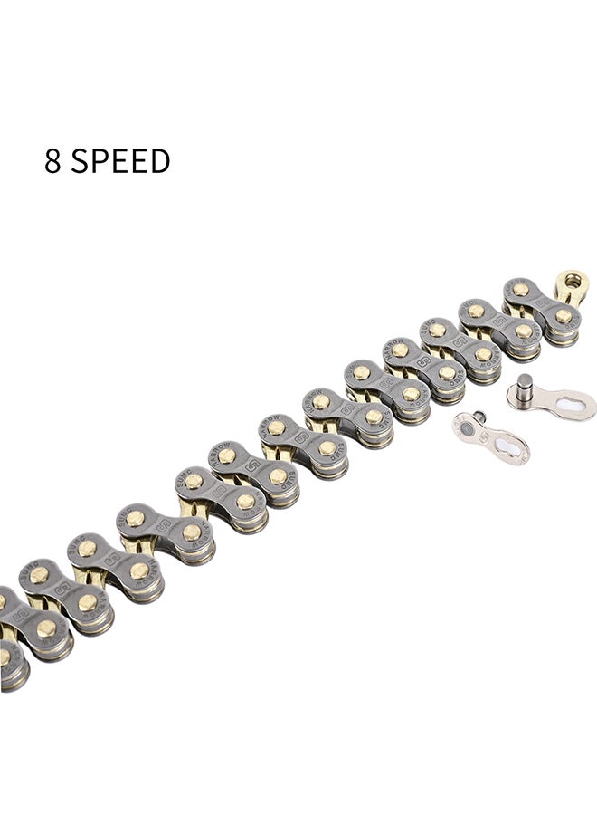 Speed Semi-hollow Bicycle Chain for Mountain Bike Cycling Parts 24.25x9.5x3cm - Image 1