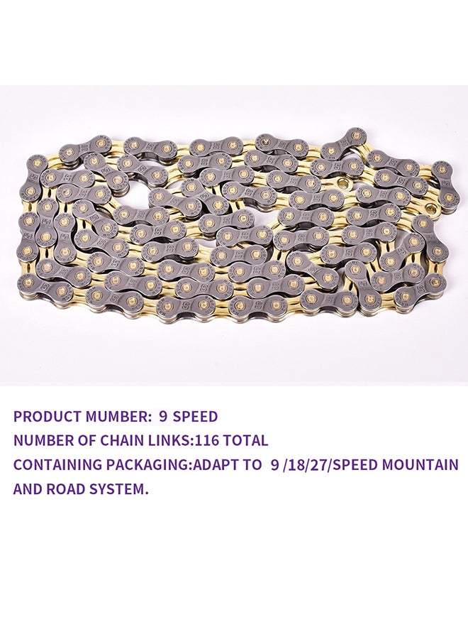 Speed Semi-hollow Bicycle Chain for Mountain Bike Cycling Parts 24.25x9.5x3cm - Image 5