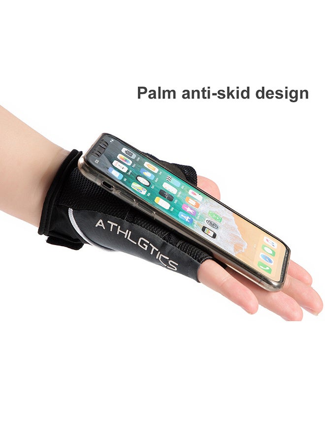 1 Pair Anti-slip Breathable Half Finger Riding Gym Fitness Gloves for Men Women 23x16.5x1.5cm - Image 4