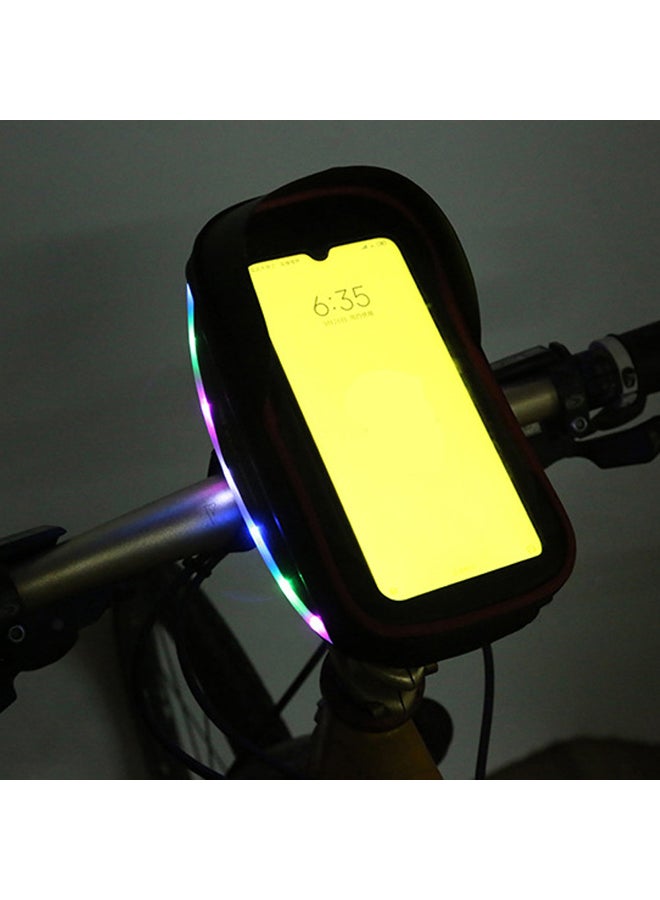 Generic Bicycle Front Frame Handle Touch Screen Mobile Phone Stand Bag Pouch 19x11.5x5cm  - Image 4