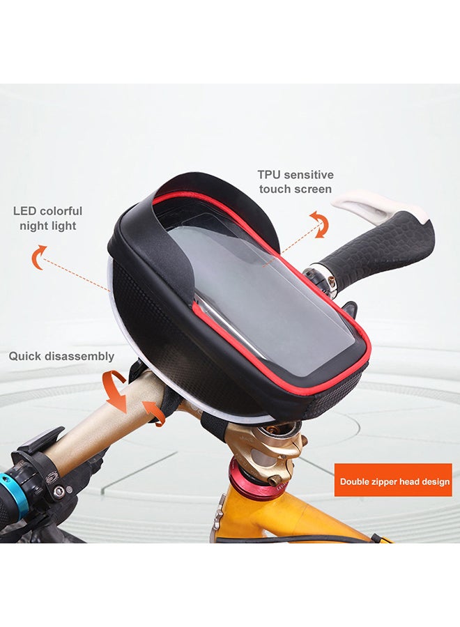 Generic Bicycle Front Frame Handle Touch Screen Mobile Phone Stand Bag Pouch 19x11.5x5cm  - Image 1