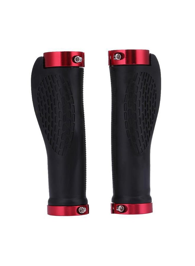 Generic 1 Pair MTB Bike Cycling Mountain Bicycle Anti-Skid Locking Handlebar Grips Cover 13.85x6.55x4.25cm - Image 1