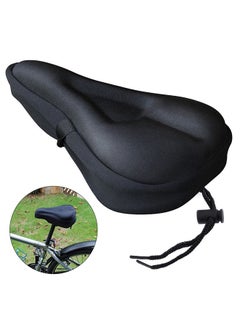 Generic Mountain Road Bike Cycling Bicycle Seat Saddle 3D Thicken Soft Cushion Pad Cover 28.5x20.5x4.75cm 28.5x20.5x4.75cm  - Image 1