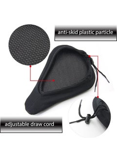 Generic Mountain Road Bike Cycling Bicycle Seat Saddle 3D Thicken Soft Cushion Pad Cover 28.5x20.5x4.75cm 28.5x20.5x4.75cm  - Image 3