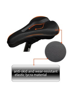 Generic Mountain Road Bike Cycling Bicycle Seat Saddle 3D Thicken Soft Cushion Pad Cover 28.5x20.5x4.75cm 28.5x20.5x4.75cm  - Image 5
