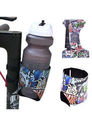 Cartoon Printed Electric Scooter MTB Road Bicycle Water Cup Bottle Holder Bag 24.1x15.65x0.2cm - v1605125887/N41460326A_1