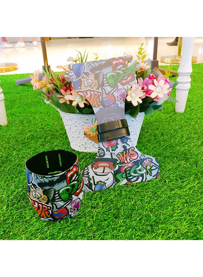 Generic - Cartoon Printed Electric Scooter MTB Road Bicycle Water Cup Bottle Holder Bag 24.1x15.65x0.2cm - Image 1