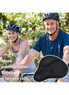 Generic Mountain Road Bike Soft Silicone Bicycle Saddle Cushion Cover Cycling Seat Pad 26x28x8cm  - Image 4