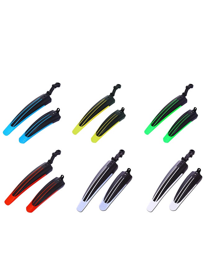 Generic - 1 Pair Stylish MTB Bicycle Front Rear Mudguard Mountain Bike Plastic Fenders Set 52.4x7.7x6.5cm - Image 1