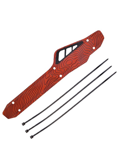 MTB Road Bike Bicycle Chain Protection Guard Cover Sticker with 3 Mount Strap 24.35x4.95x0.6cm