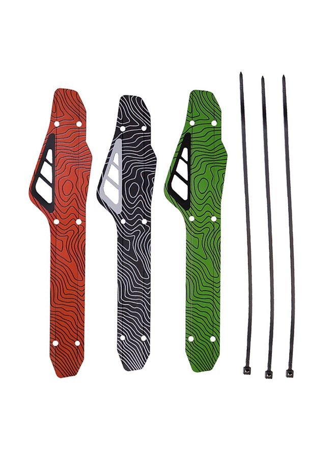 Generic MTB Road Bike Bicycle Chain Protection Guard Cover Sticker with 3 Mount Strap 24.35x4.95x0.6cm  - Image 2