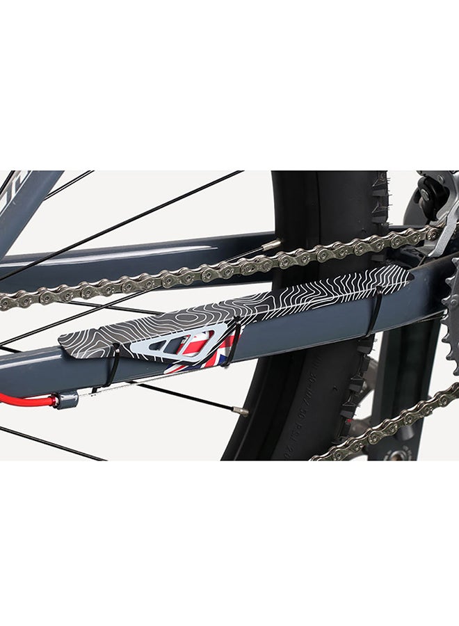 Generic MTB Road Bike Bicycle Chain Protection Guard Cover Sticker with 3 Mount Strap 24.35x4.95x0.6cm  - Image 3