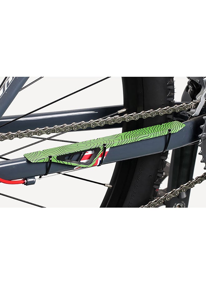 Generic MTB Road Bike Bicycle Chain Protection Guard Cover Sticker with 3 Mount Strap 24.35x4.95x0.6cm  - Image 5