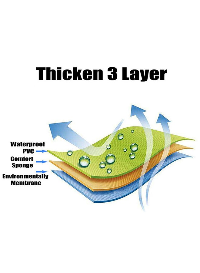 Generic - Round Thicken Trampoline Safety Foam Pad Frame Protection Cover Replacement 114x114x1cm - Image 1