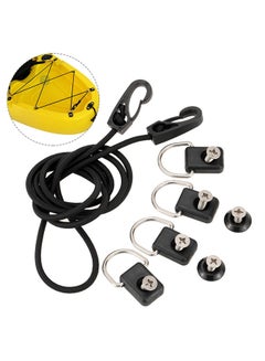 Kayak D Ring Elastic Rope Mooring Deck Fitting Buckles Rigging Accessories Kit 18x12x7cm