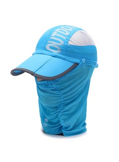 Summer Outdoor Travel Foldable Face Cover Sun Hat Unisex Anti-UV Baseball Cap 25x15x6cm