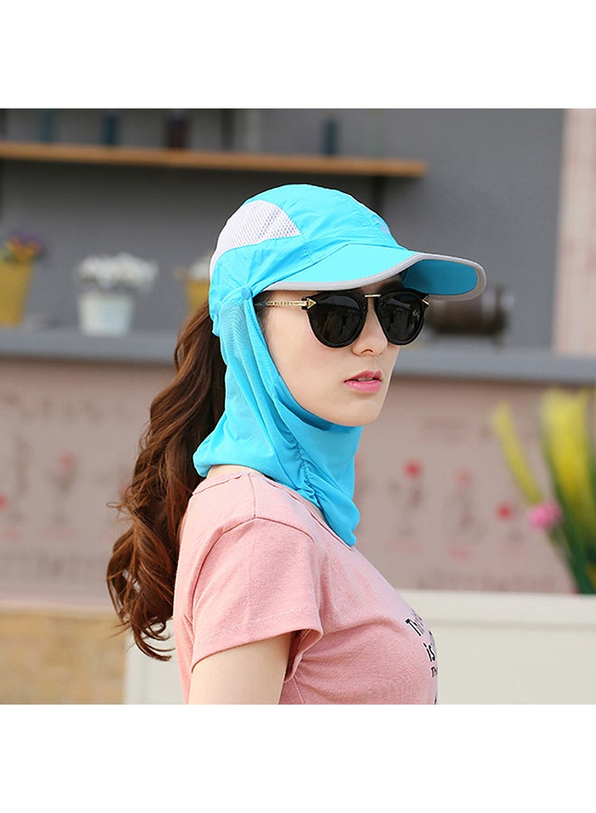 Generic - Summer Outdoor Travel Foldable Face Cover Sun Hat Unisex Anti-UV Baseball Cap 25x15x6cm - Image 1