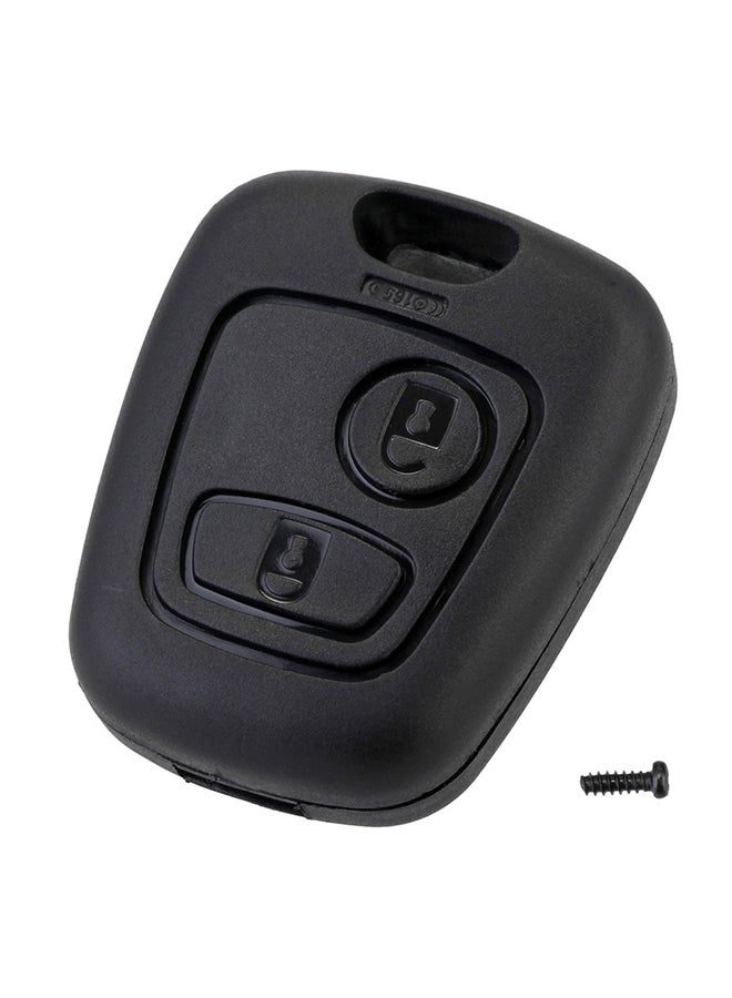 Dual Button Car Key Case For Citroen C1/C2/C3/C4/Peugeot 307/107/207/407 - Image 1
