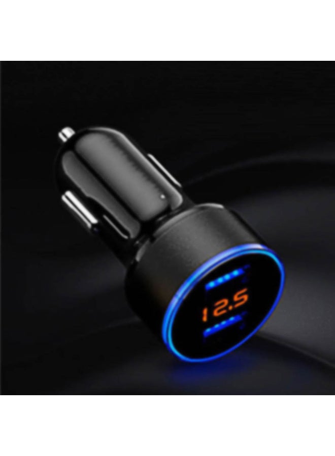 محول شاحن بشاشة LED رقمية ومنفذي USB - Image 2