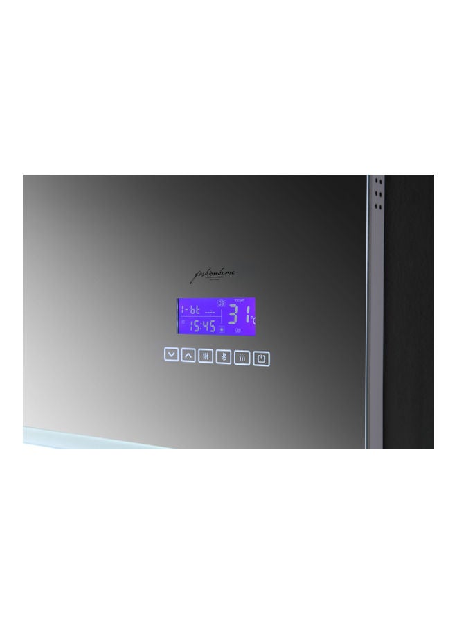 fashionhome - Bluetooth Timer Display Anti Fog Lighting Bathroom LED Mirror Transparent 1000x700mm - Image 1