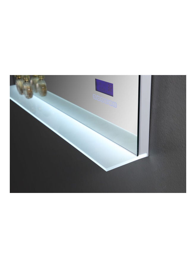 fashionhome - Bluetooth Timer Display Anti Fog Lighting Bathroom LED Mirror Transparent 1000x700mm - Image 1