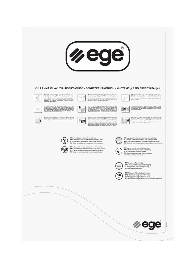 EGE Wings Lux Clothes Dryer Stainless Steel 18meter - Image 2