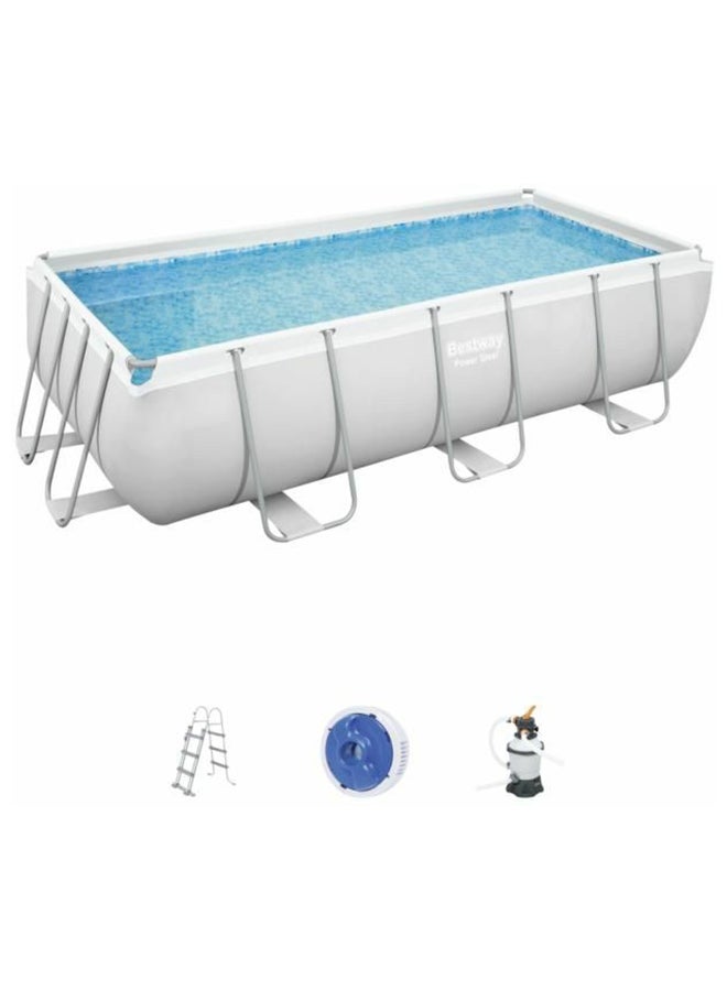 بست واي حوض سباحة من تشكيلة باور ستيل مع إكسسوارات - Image 1