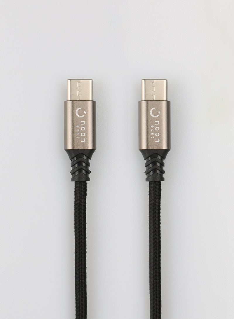 Type-C Data Sync And Charging Cable 3.0meter Black/Rose Gold