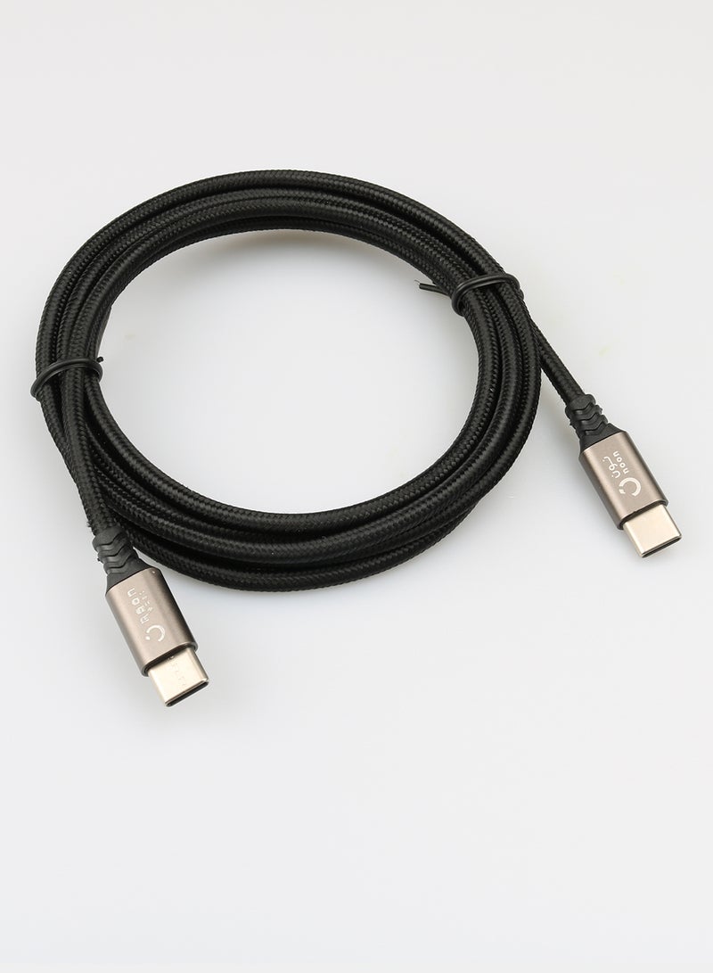 Type-C Data Sync And Charging Cable 3.0meter Black/Rose Gold