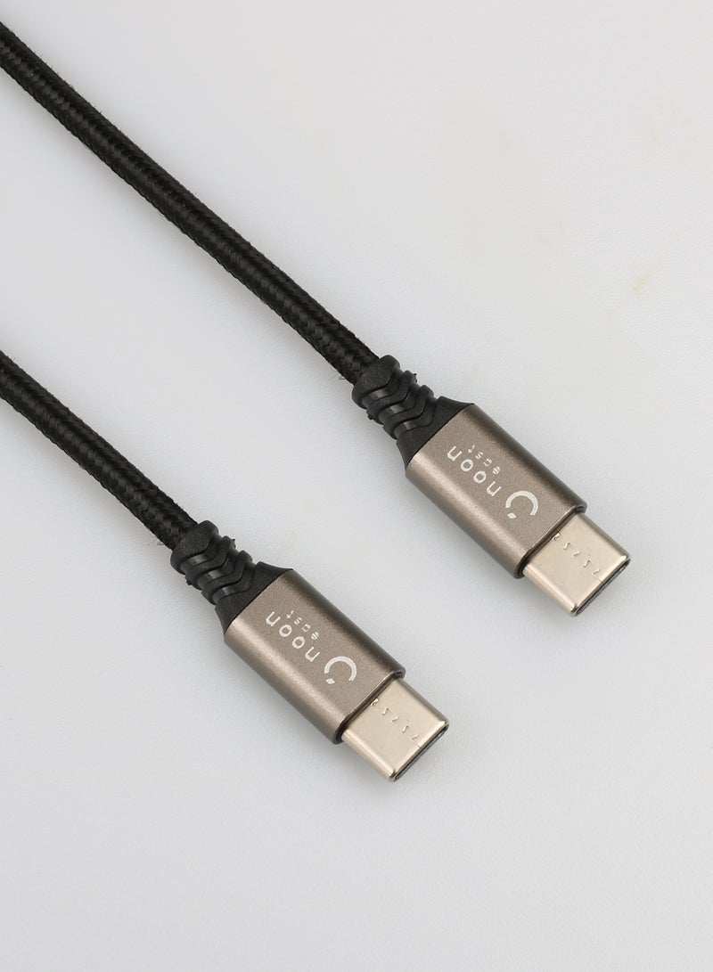 Type-C Data Sync And Charging Cable 3.0meter Black/Rose Gold