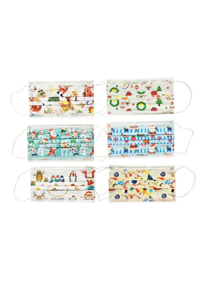 صن بيبي Christmas Disposable Mask Pack of 6 - Image 2